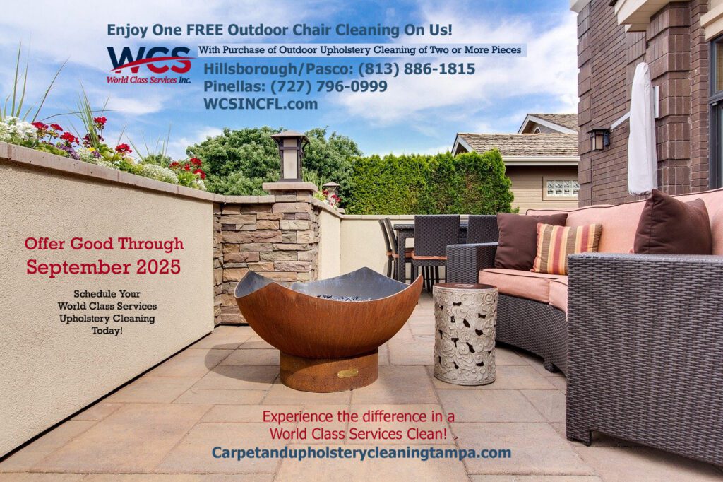 Outdoor Upholstery Cleaning, Tampa FL